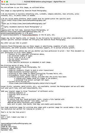PLEASE READ before using images - digital files