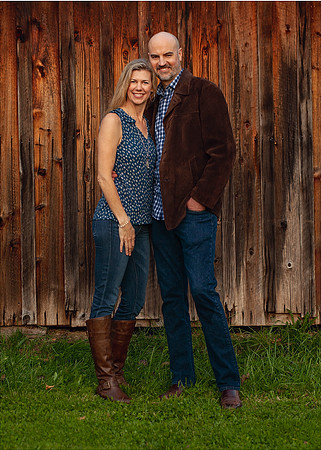 Berger One Stop Shop - stained wood shed wall 2